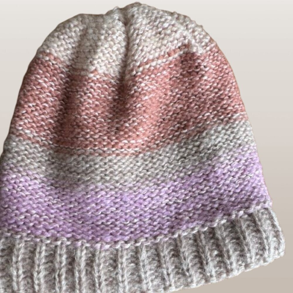 Multi Color CC Knit Beanie Trail Hat NWOT (B40)